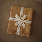 Mushie Mushie - Blanket - Textured Dots Mustard Melange
