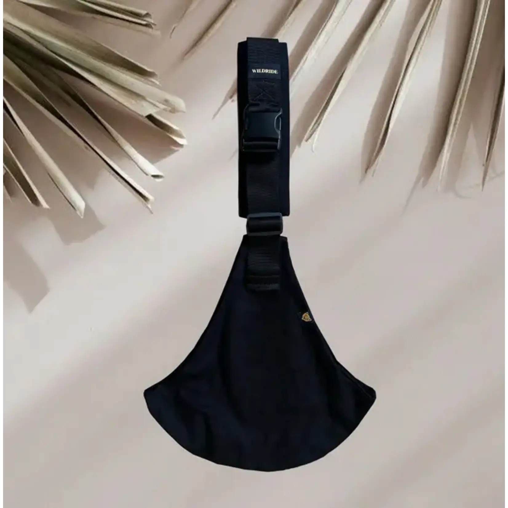 Wildride Wildride - Peuterdrager Linen Collection Black linen carrier
