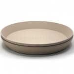 Mushie Mushie - Plates Round - Vanilla (2 Pcs)