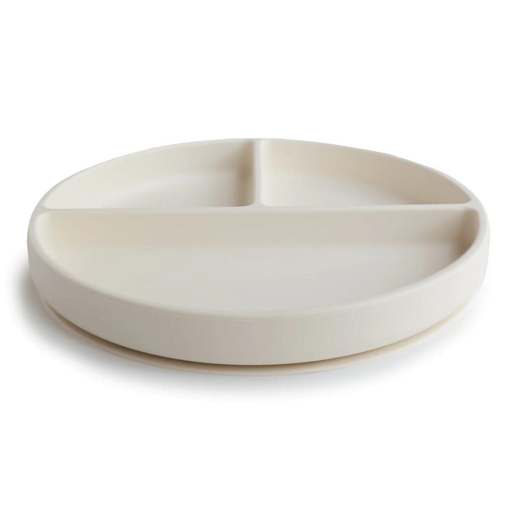 Mushie Mushie - Silicone Bord (Met Vakken) - Ivory