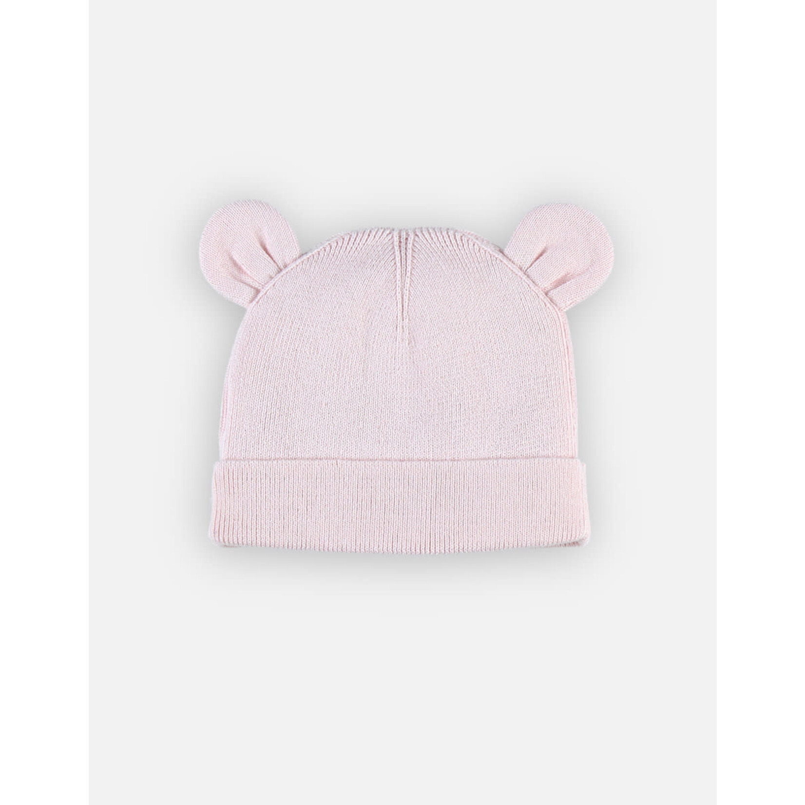 Noukies Noukies - Gebreide muts bio roze T0  (1/6M)