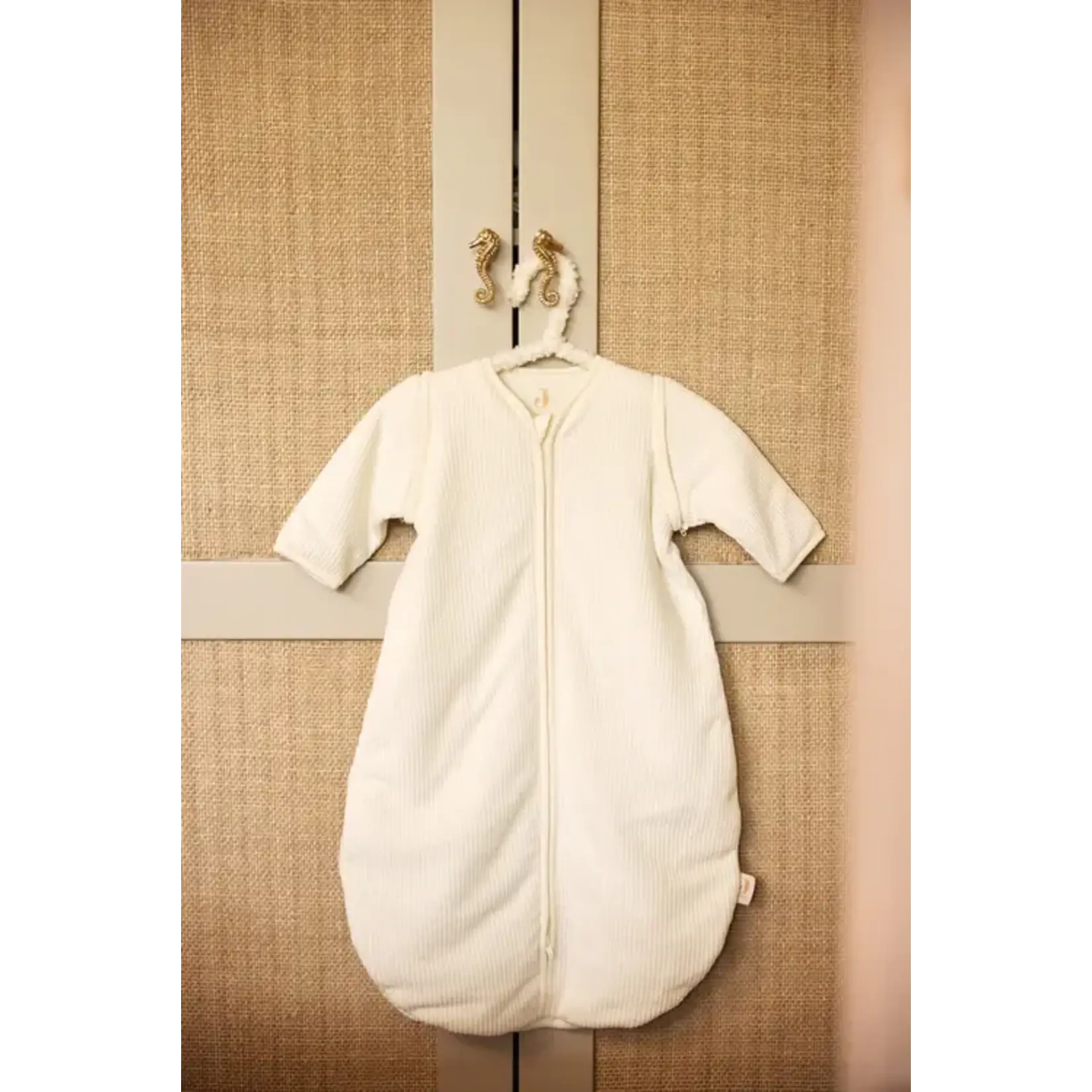 Jollein Jollein - Baby Slaapzak Met Afritsbare Mouw 90cm Rib - Ivory
