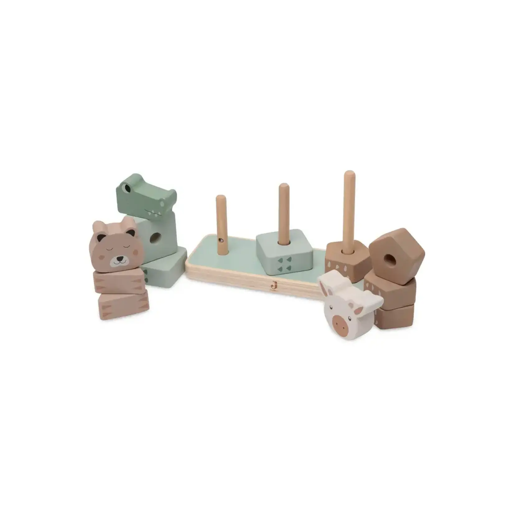 Jollein Jollein - Houten Stapeltoren - Jungle Jambo