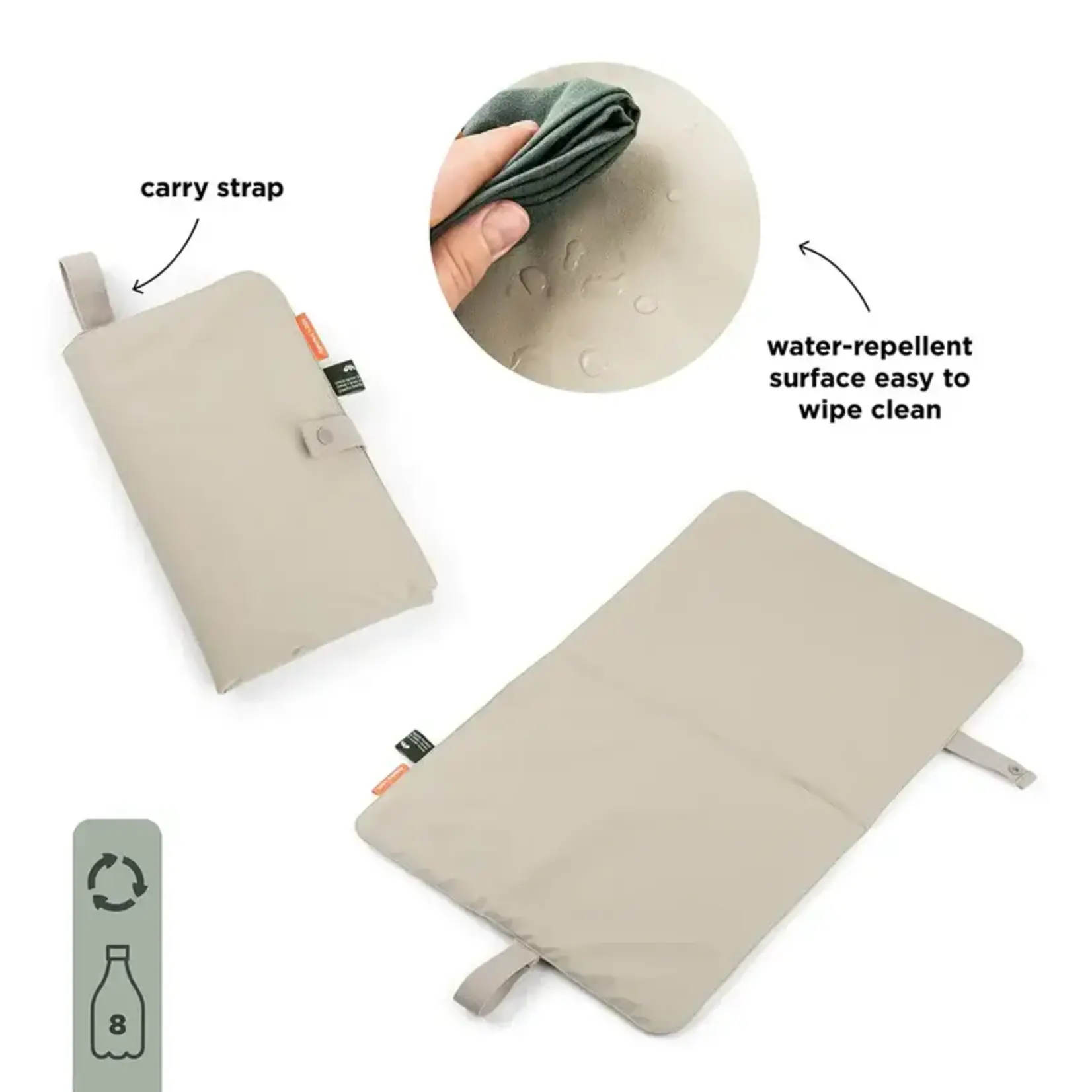 Done By deer Done by Deer - Foldable changing mat Sand (per 2 pcs)