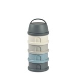 Beaba Beaba - Stapelbare doseerdozen 4 compartimenten Mineral grey/blue