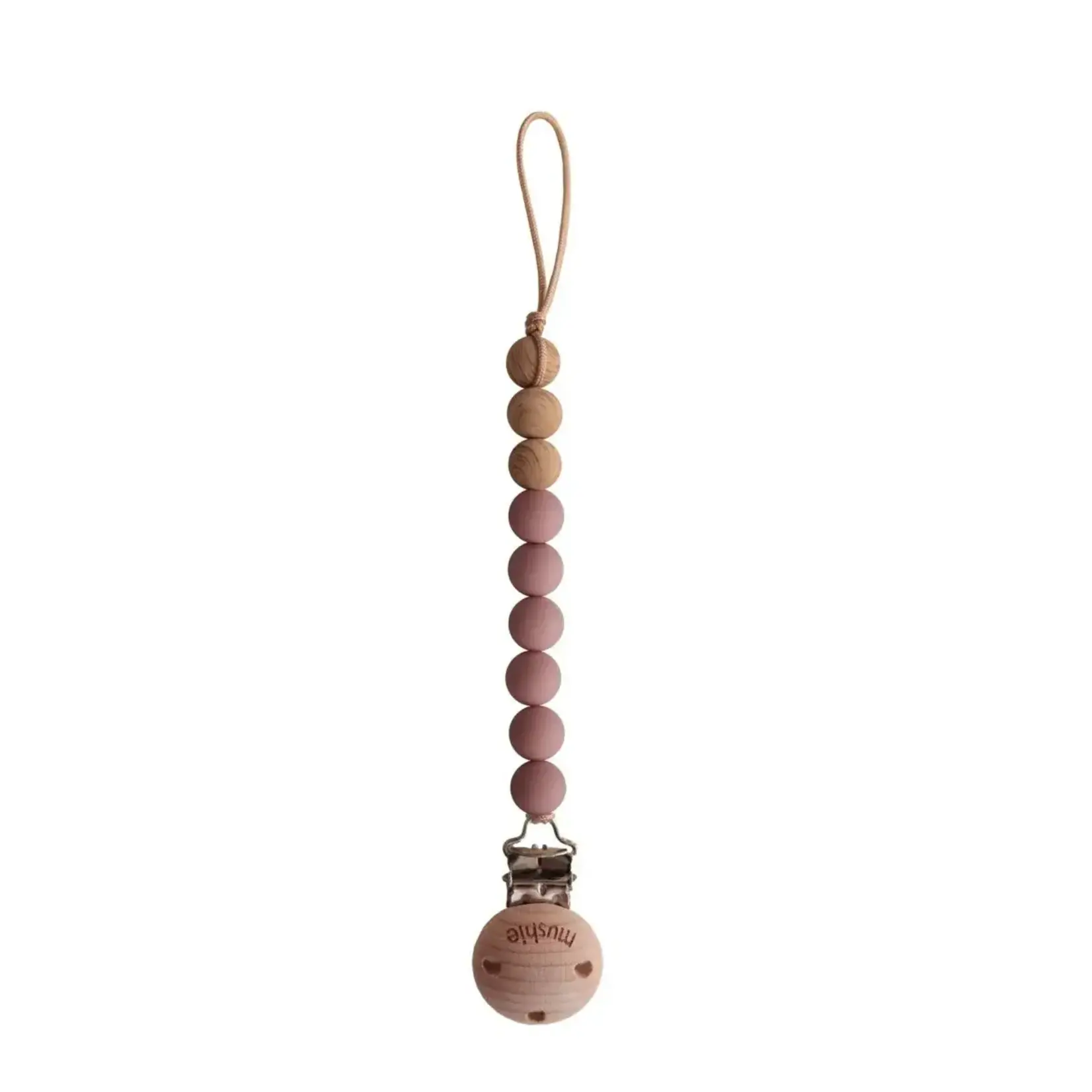Mushie Mushie - Fopspeenketting EVA - Cloudy Mauve