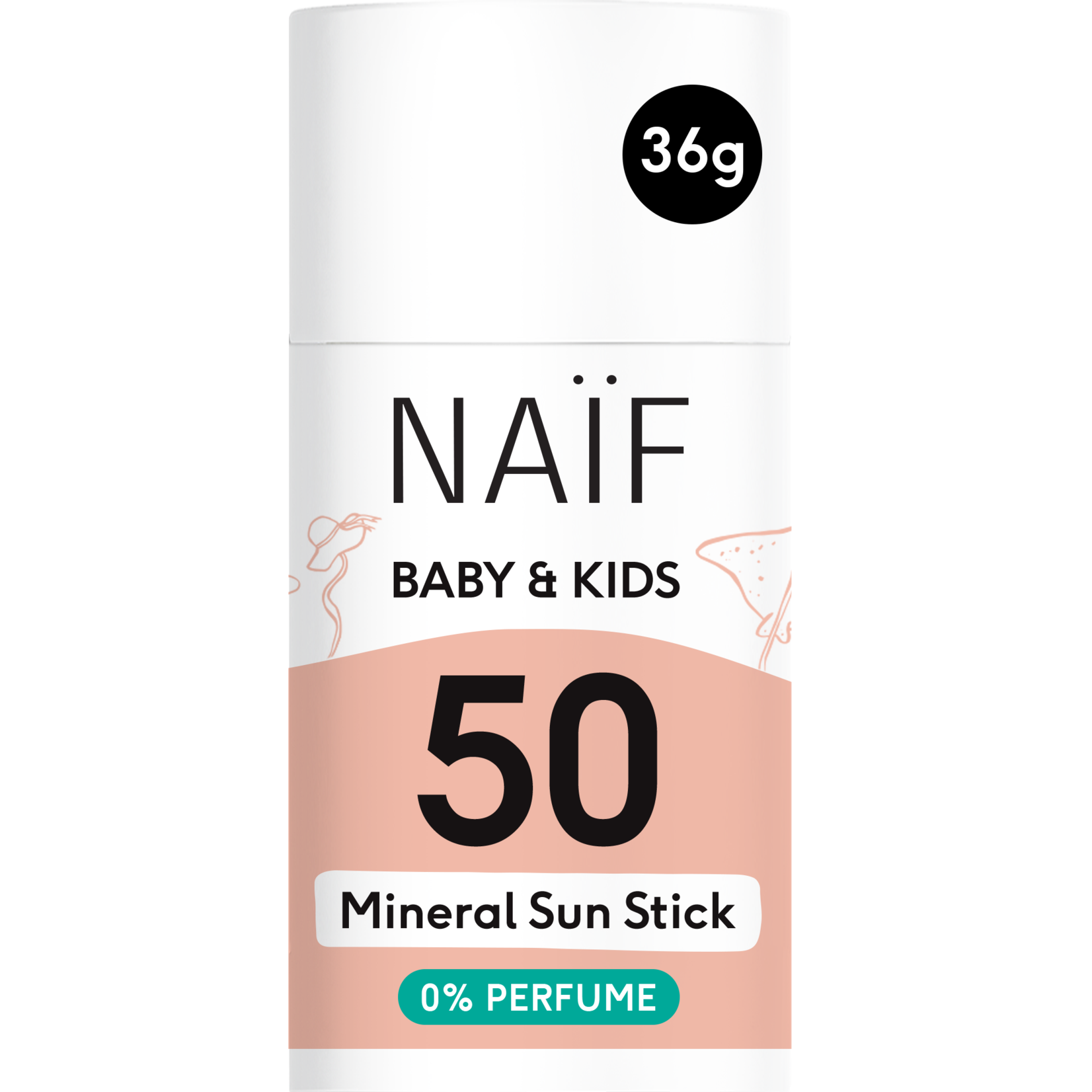 Naif Naif - Baby&Kids Sunscreen SPF 50 stick no perfume 36g