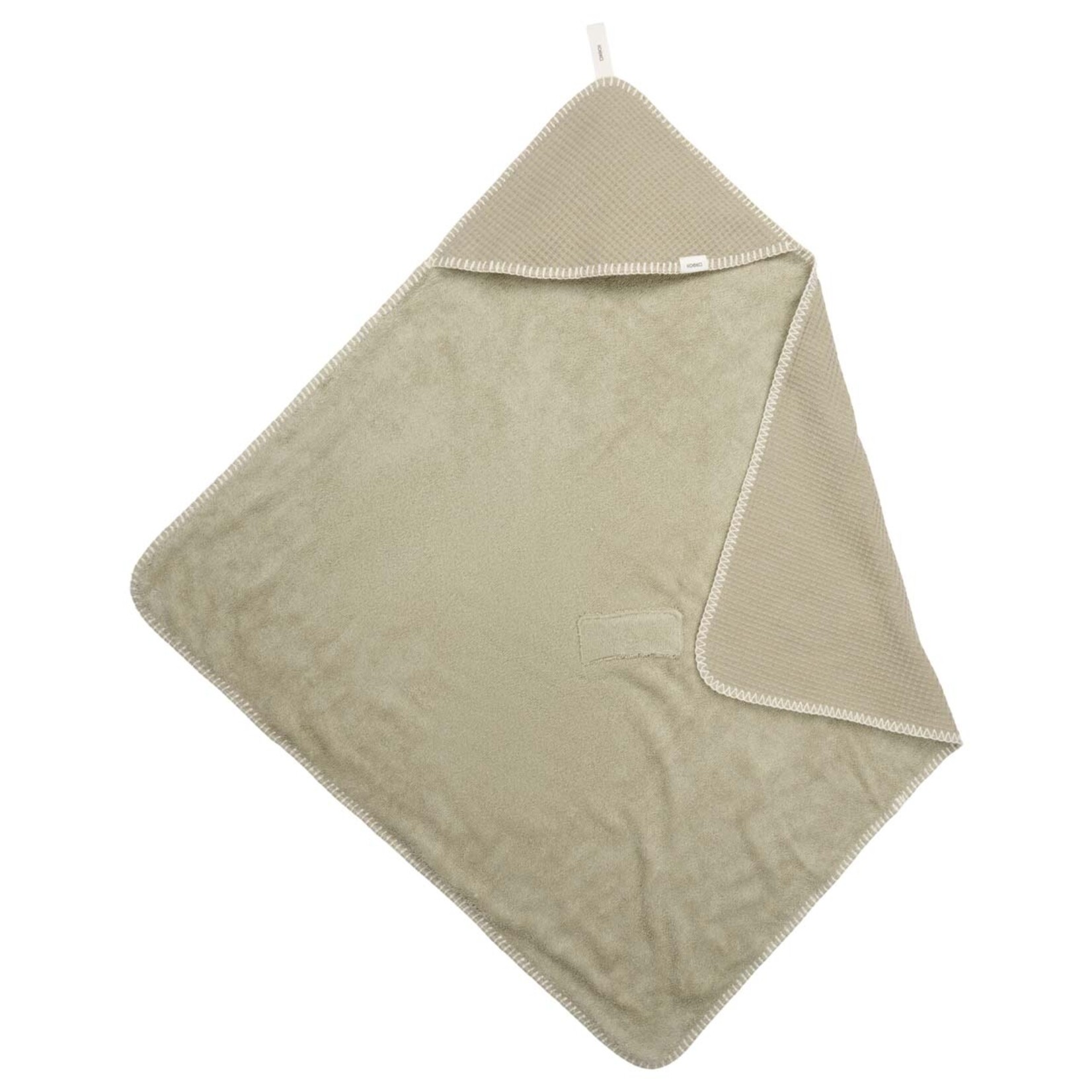 Koeka Koeka - Omslagdoek met badstof terry Malaga 100x100 - Sage
