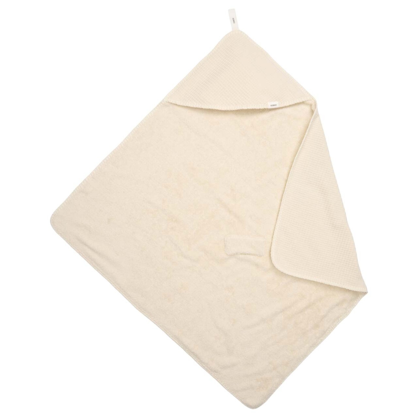 Koeka Koeka - Omslagdoek met badstof terry Malaga 100x100 - Warm White