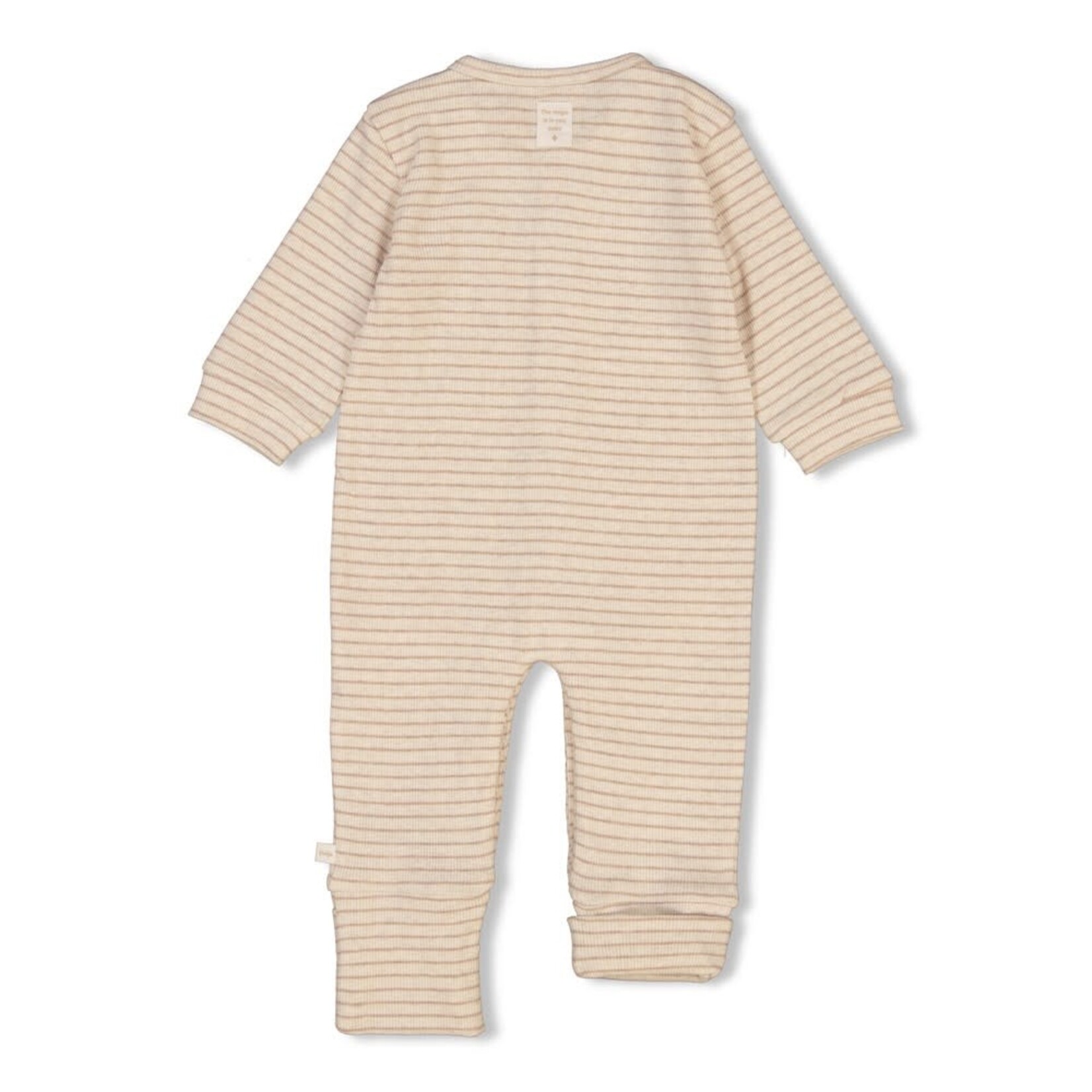 Feetje Feetje - Pak omslagvoet rib met streep - The Magic is in You - Taupe melange