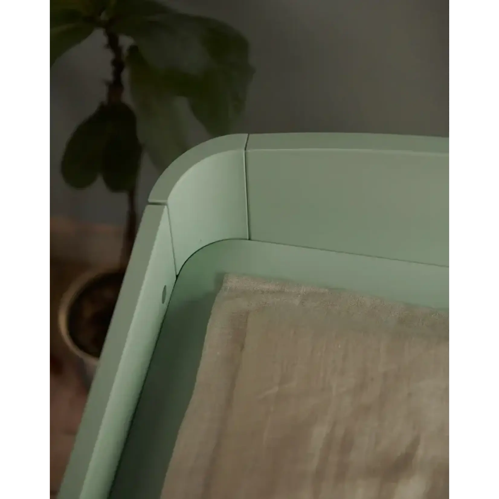 Troll Nursery - Set Verzorgingstafel + Schommelwieg Wave Sand/Wax (excl. matras)