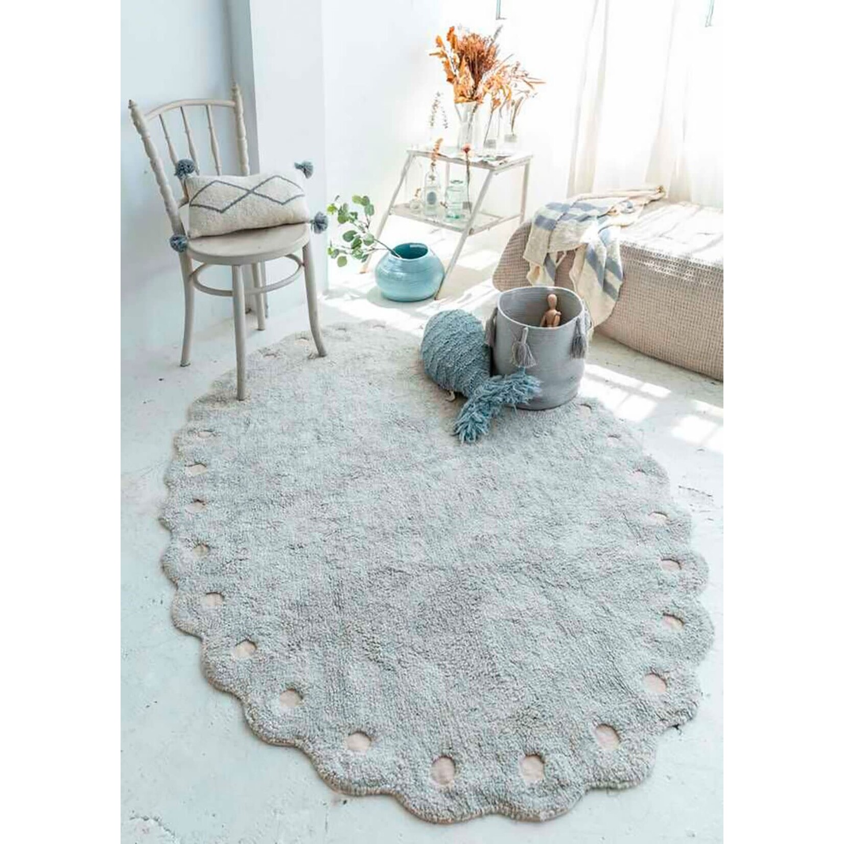 Lorena Canals Lorena Canals Washabe rug Picone Pearl Blue 130x180