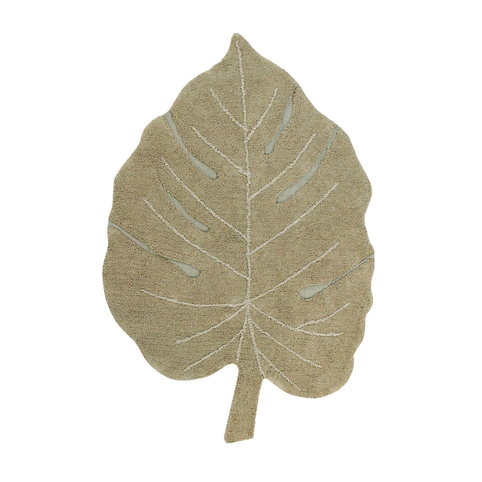 Lorena Canals Lorena Canals Washable Rug Monstera Olive 120x180