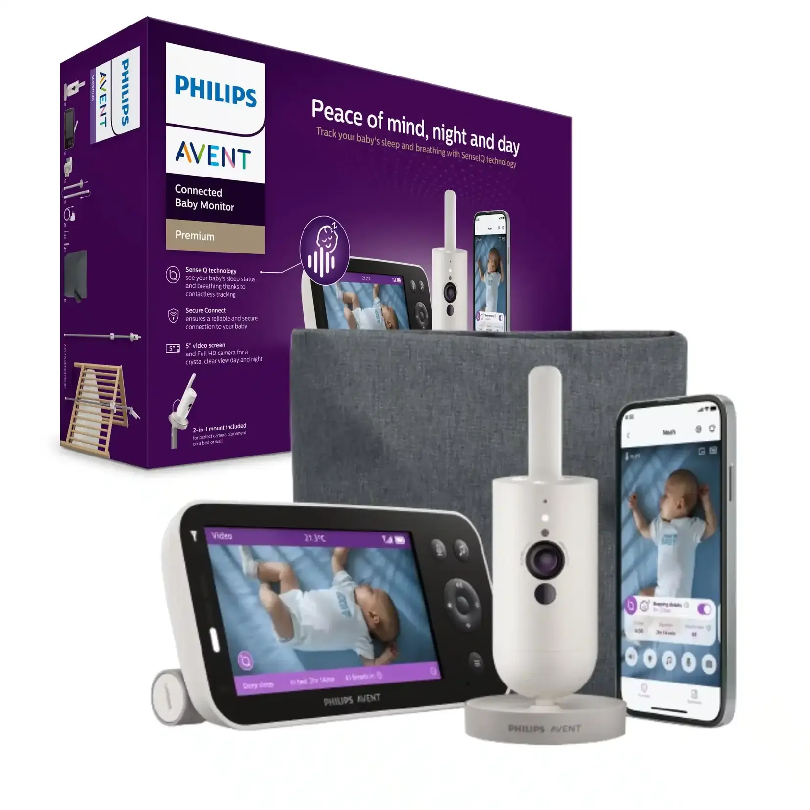 Philips-Avent Philips-Avent - Videofoon Wifi + SenseIQ