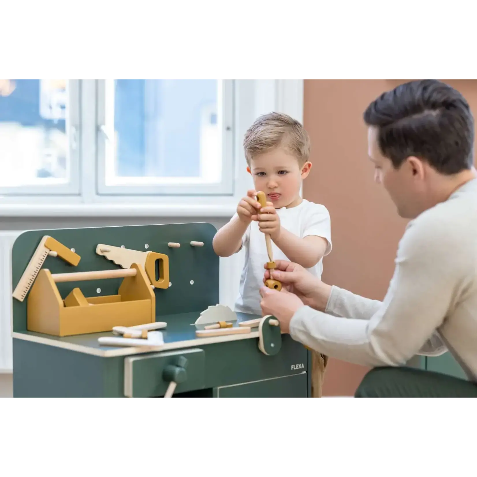 Bebe-jou Flexa - Gereedschapsset - Mustard