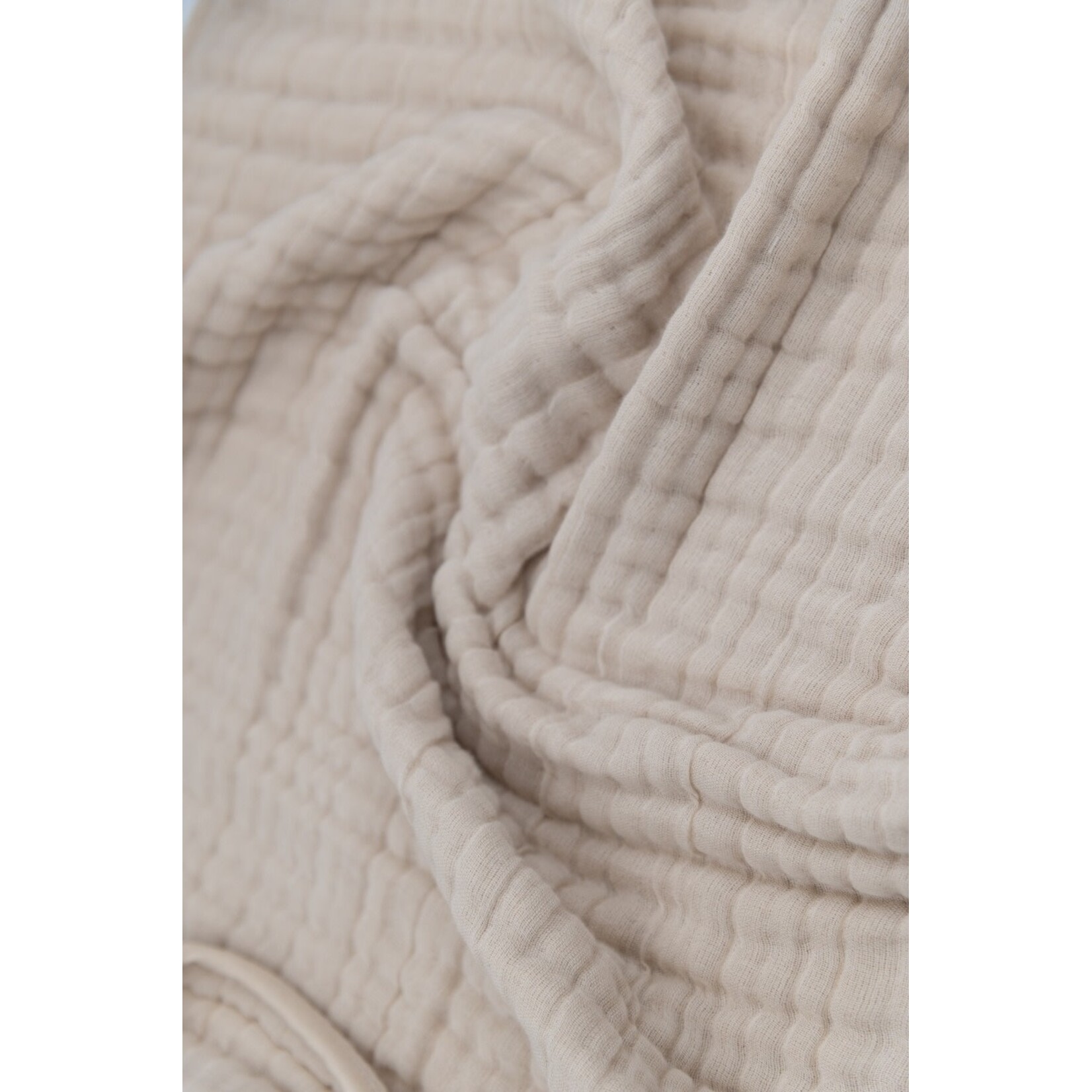 Bamboom Bamboom -  Wiegdeken 100x75 - 6 mousseline lagen - Almond