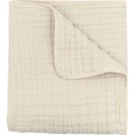 Bamboom Bamboom -  Wiegdeken 100x75 - Wolk - 6 mousseline lagen Almond