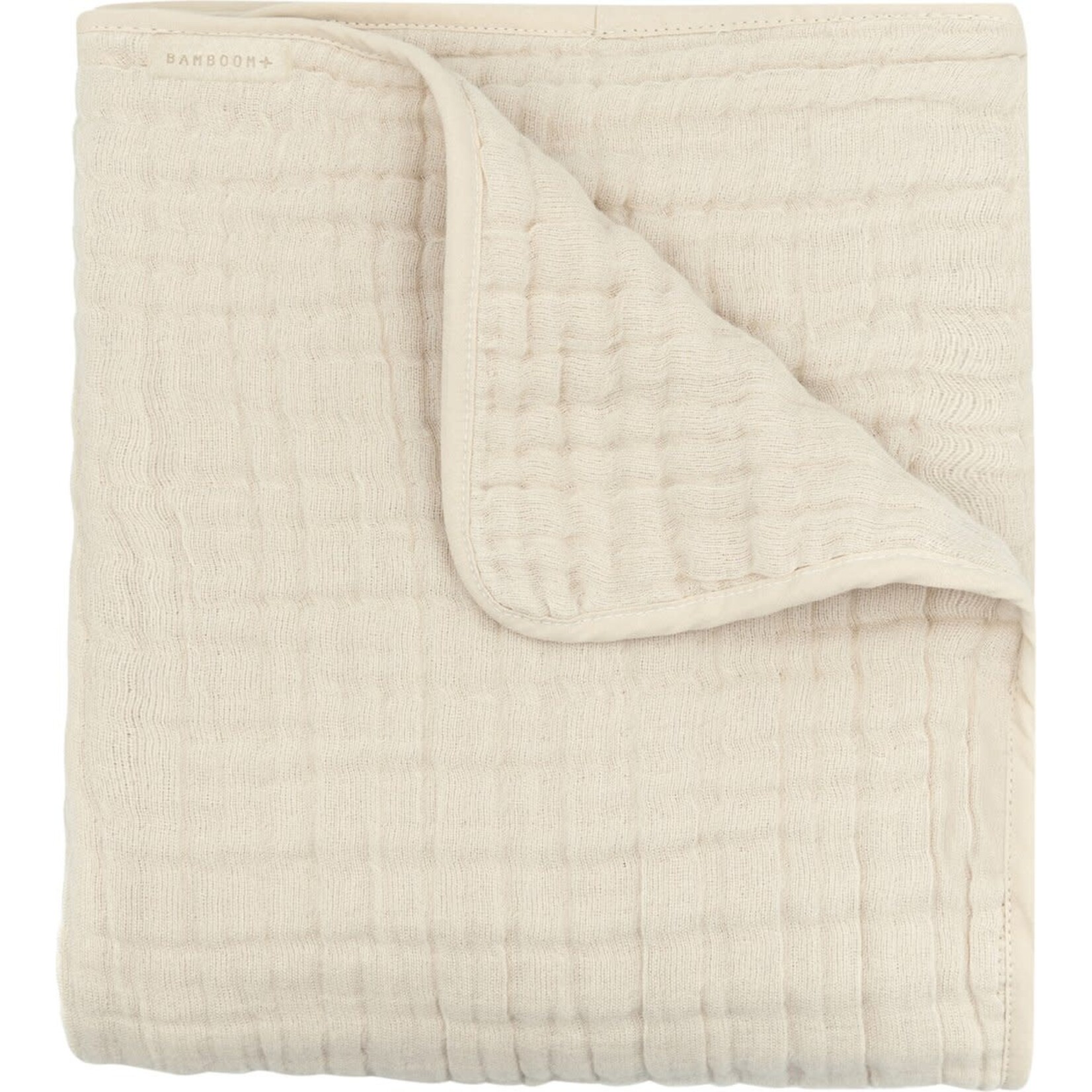 Bamboom Bamboom -  Wiegdeken 100x75 - 6 mousseline lagen - Almond