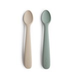 Mushie Mushie - Baby Spoon - Cambridge Blue/Shifting Sand (lang)