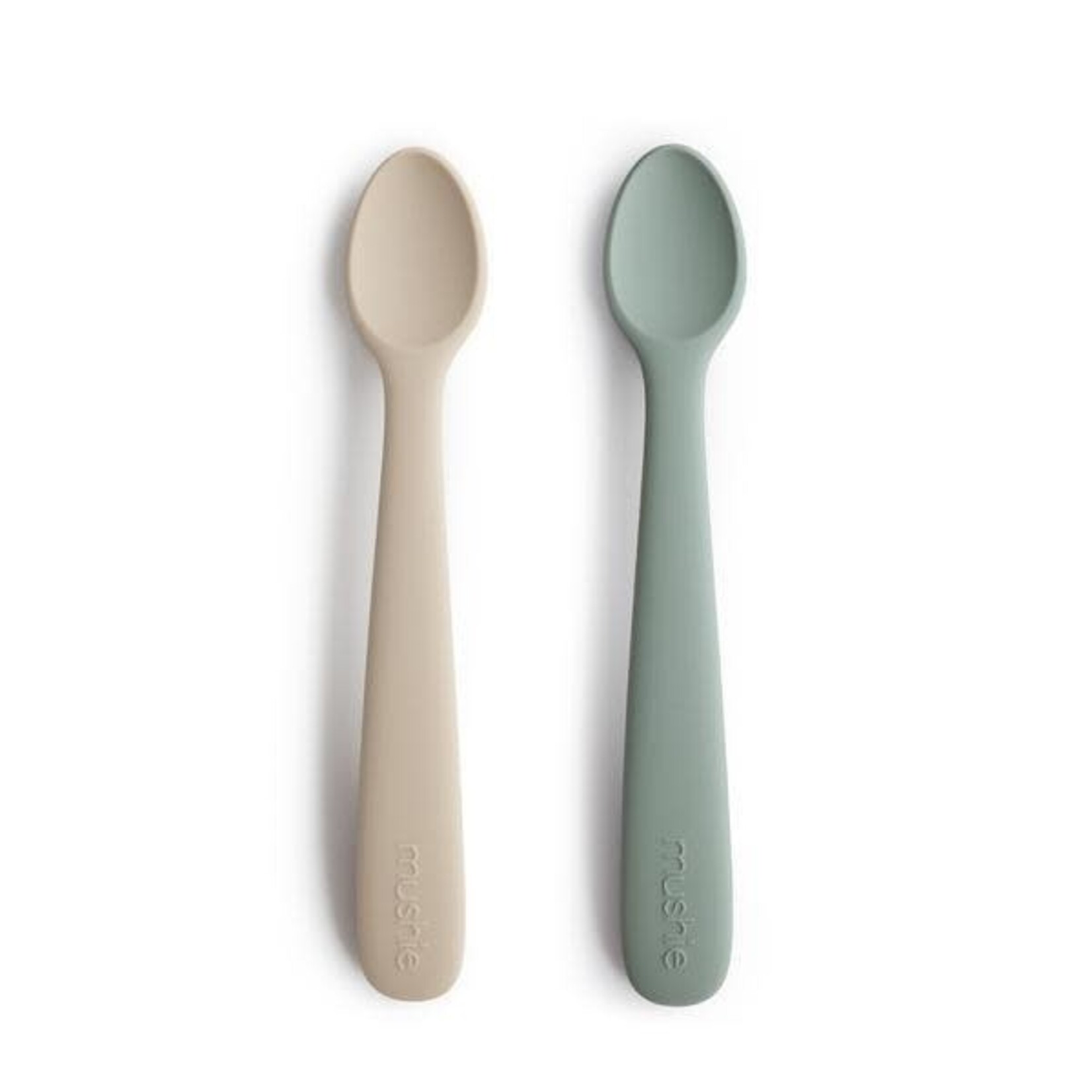 Mushie Mushie - Baby Spoon - Cambridge Blue/Shifting Sand (lang)