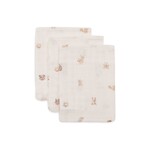 Jollein Jollein - Hydrofiel Washandje 15x20cm - Animal Friends - 3 Stuks