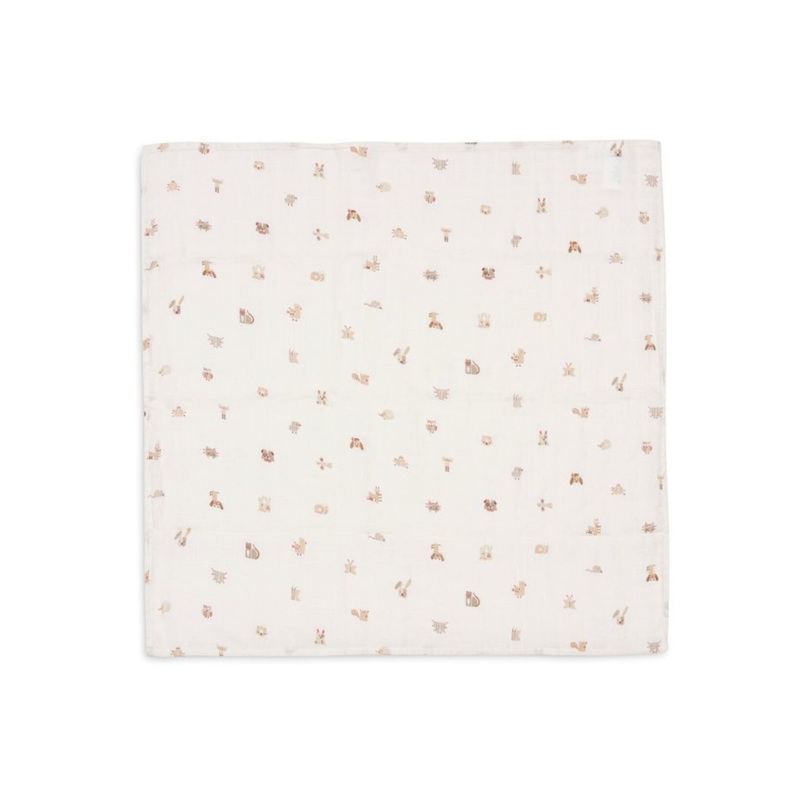 Jollein Jollein - Hydrofiele Doek Large 115x115cm - Animal Friends - 2 Stuks