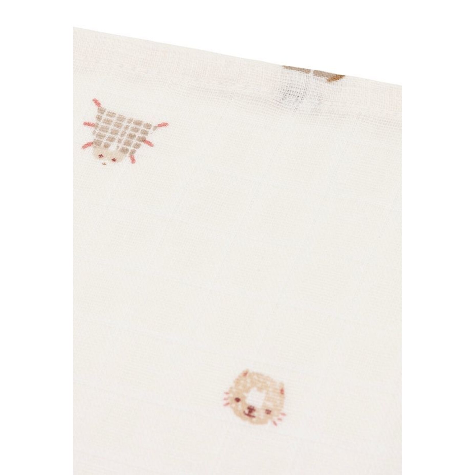 Jollein Jollein - Hydrofiele Doek Large 115x115cm - Animal Friends - 2 Stuks