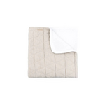 Bamboom Bamboom - Dekentje voor wieg 100x75cm - Gerimpeld - dubbelzijdig van organisch bamboe + pluche Birch Sand