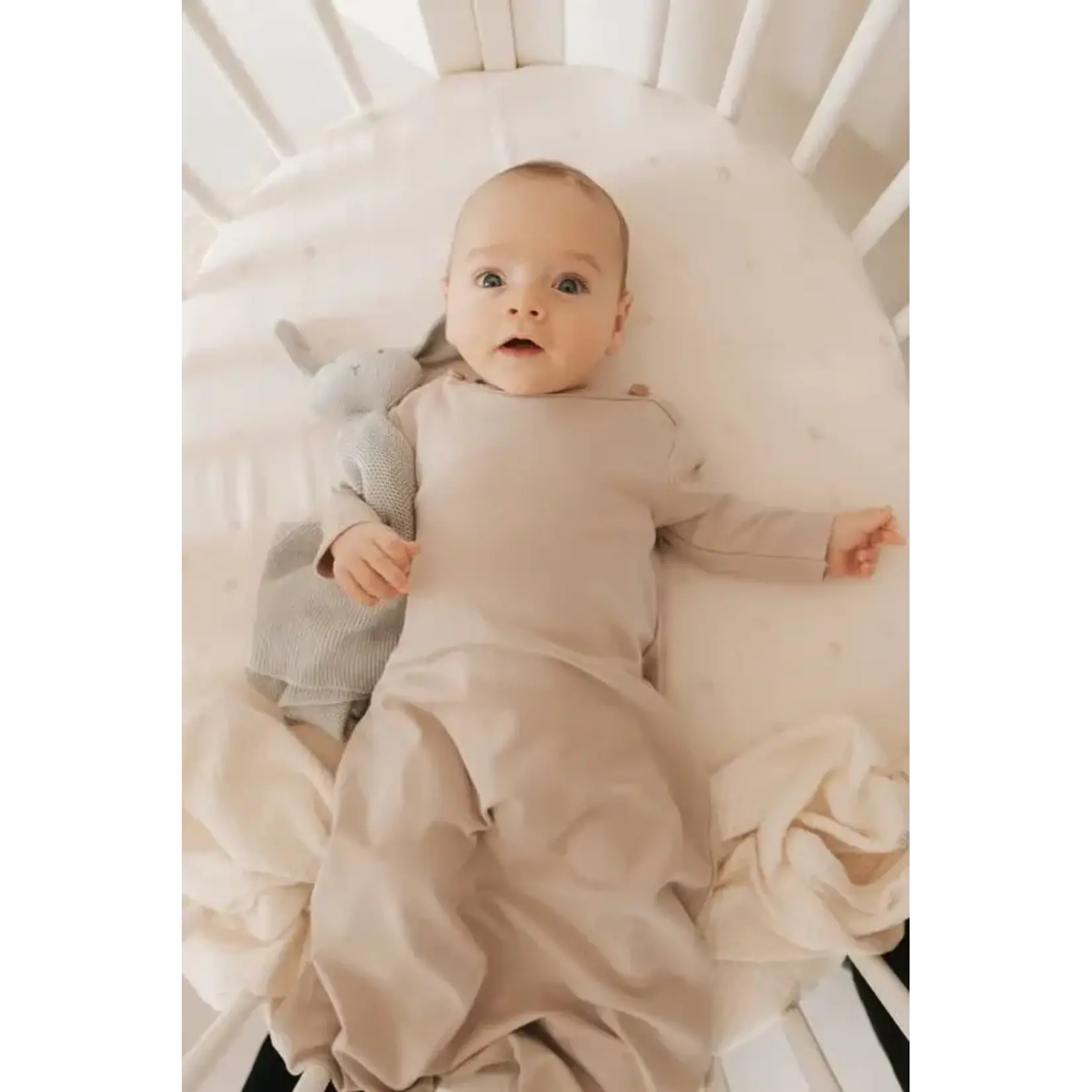 Bamboom Bamboom - Zomer SLAAPZAK Jersey met mouwen - TOG 0,5-6-12M Camel