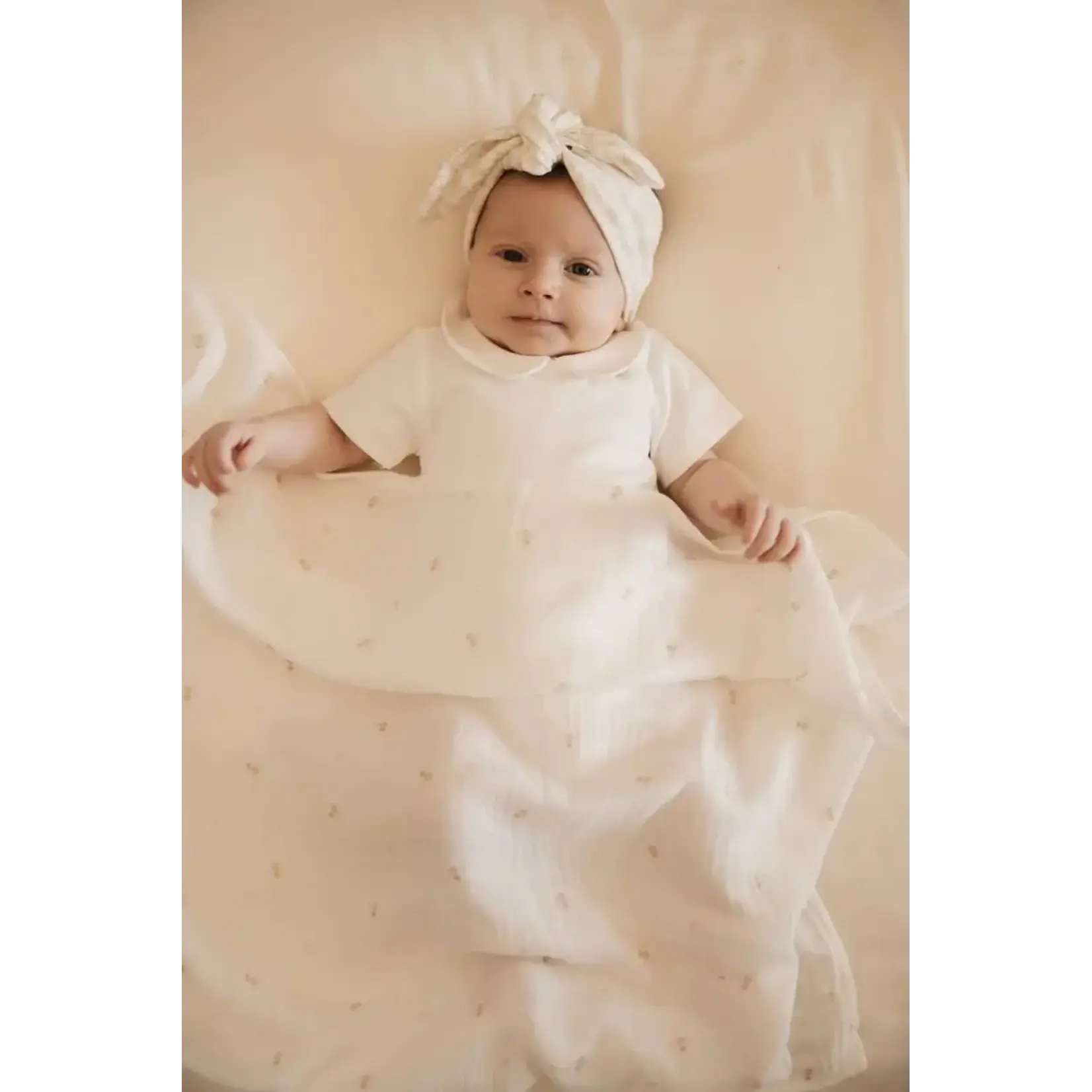 Bamboom Bamboom - Swaddle Muslin Medium multifunctioneel - 75x75cm - set van 3 Bee's / Offwhite / Almond