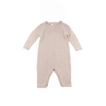 Bamboom Bamboom - Geribbelde jumpsuit - Opening aan de onderkant Camel