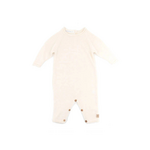 Bamboom Bamboom - Geribbelde jumpsuit - Opening aan de onderkant  White