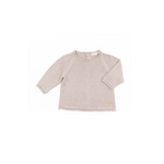 Bamboom Bamboom - geribbelde trui - Lange mouwen - Opening aan de achteraan - Camel