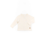 Bamboom Bamboom - Geribbelde Trui - Lange mouwen - Opening aan achterkant - White