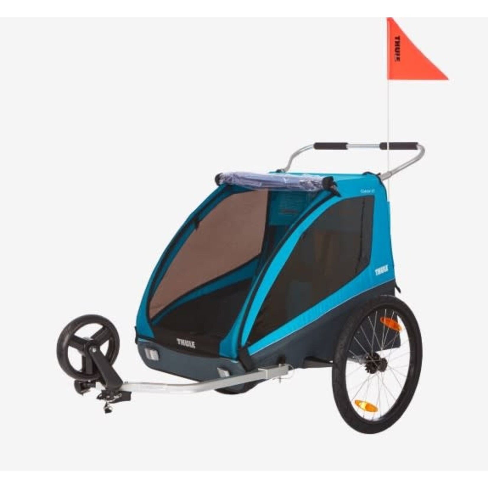 Thule Thule - Coaster 2 XT bike trailer+stroll - Blue (dubbelzits)