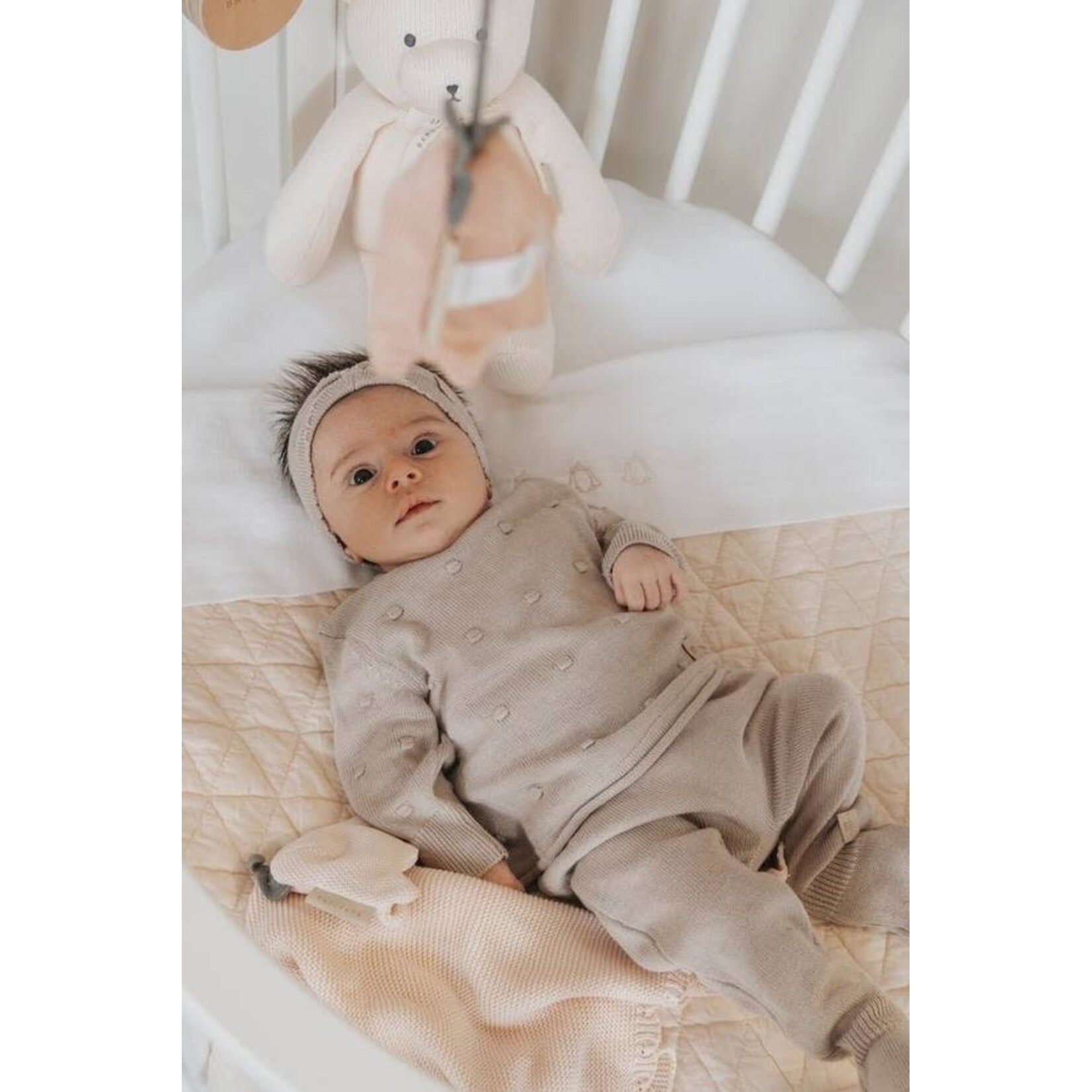 Bamboom Bamboom - Pompom Trui - Lange Mouwen - Achteropening Camel