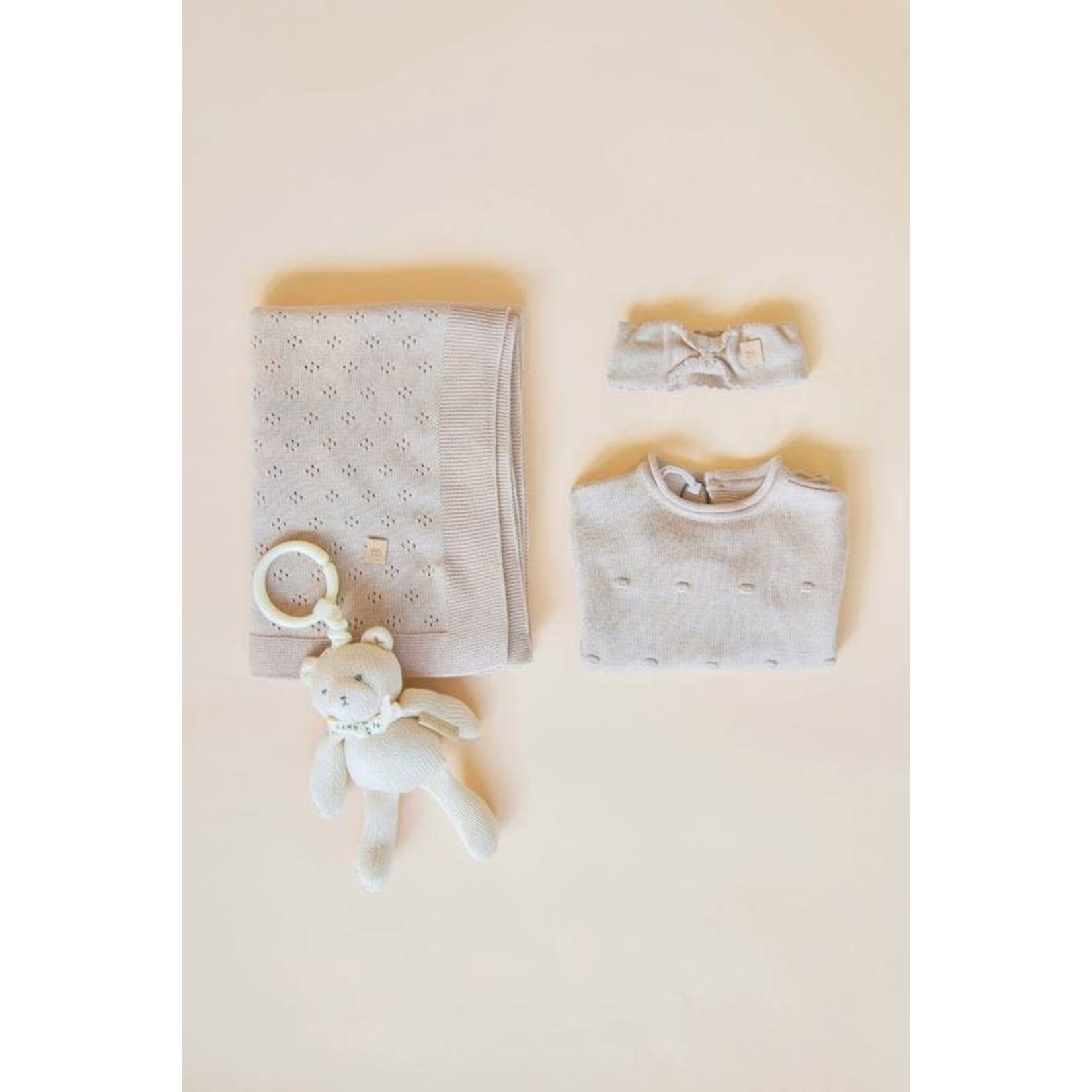 Bamboom Bamboom - Pompom Trui - Lange Mouwen - Achteropening Camel