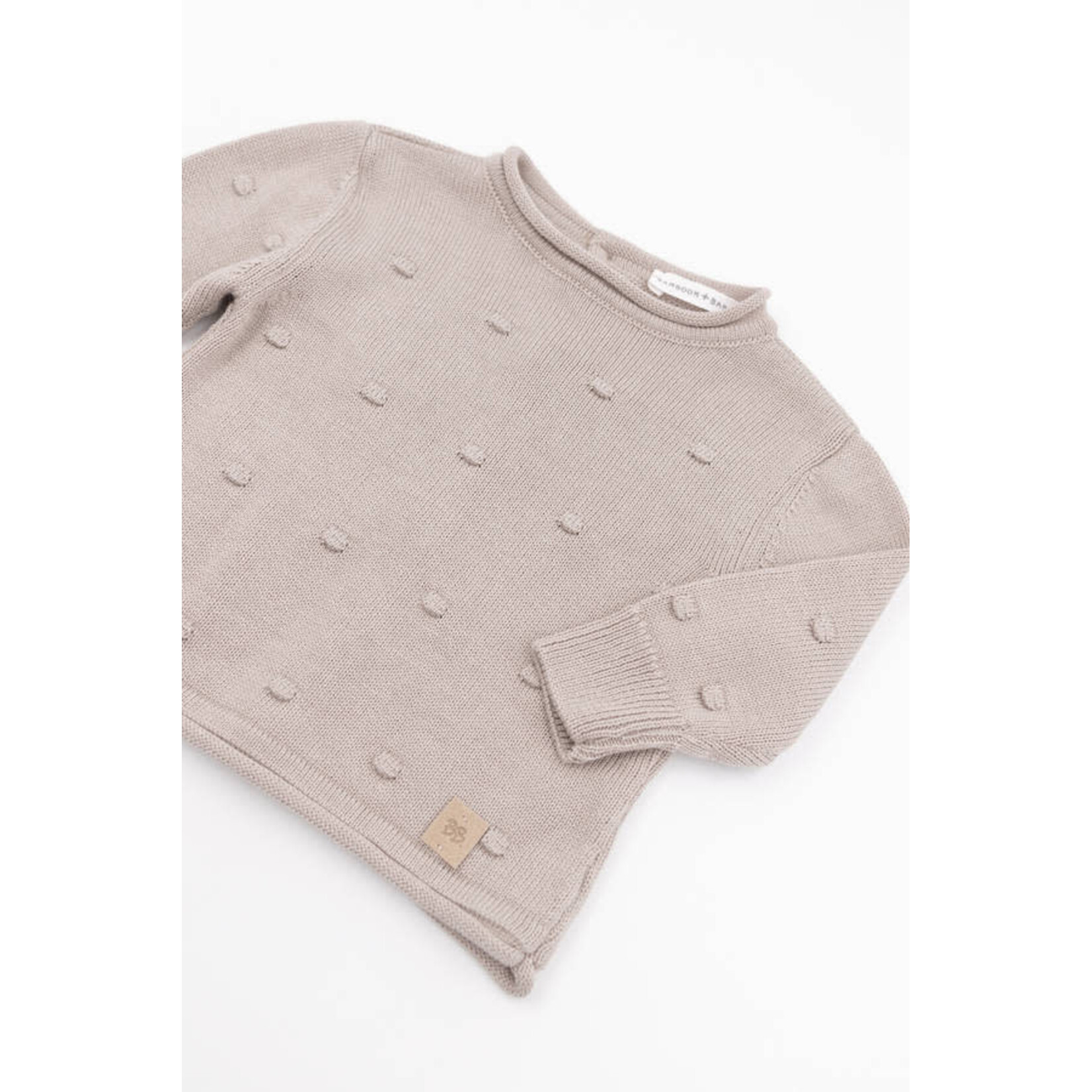 Bamboom Bamboom - Pompom Trui - Lange Mouwen - Achteropening Camel