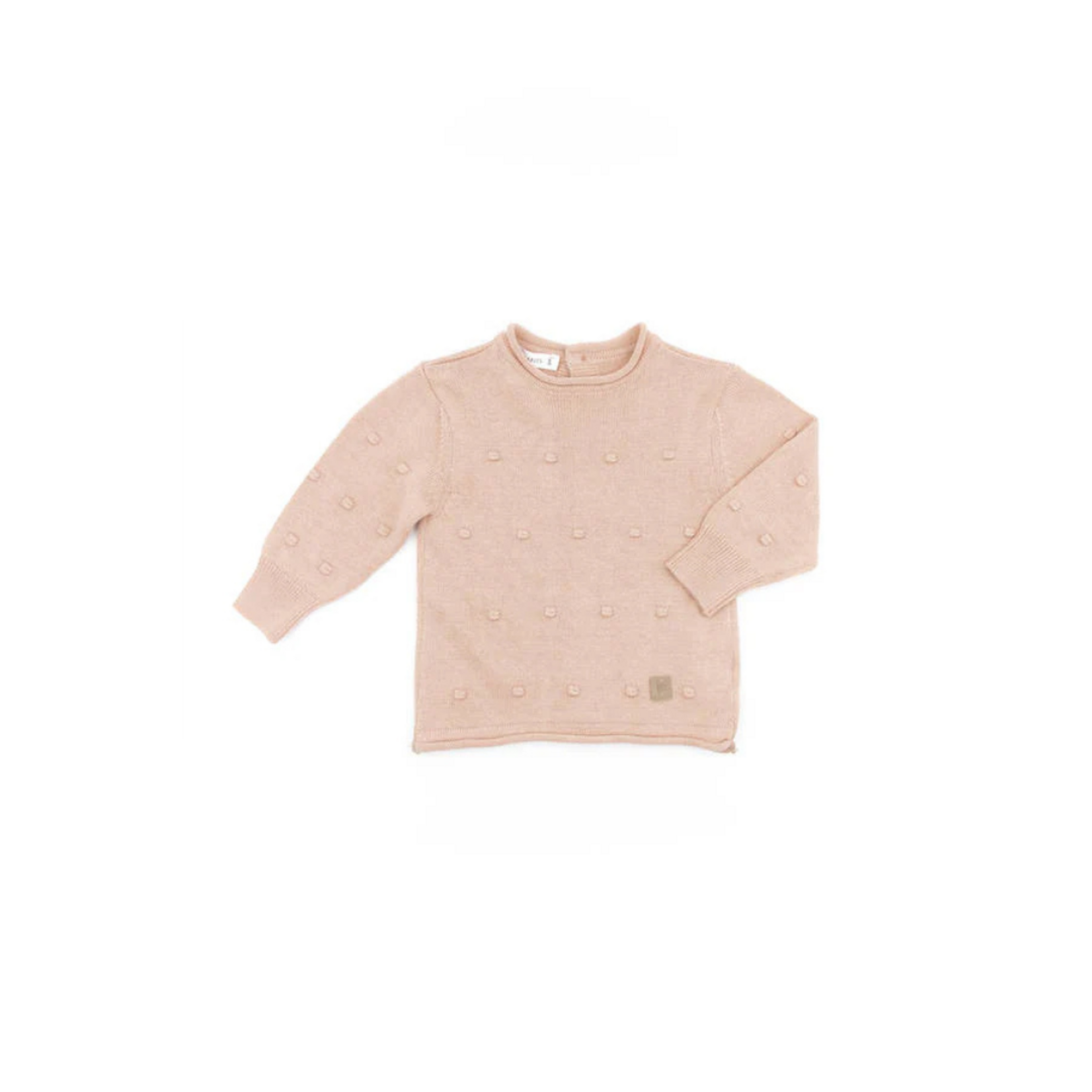 Bamboom Bamboom - Pompom Trui - Lange Mouwen - Achteropening Pink