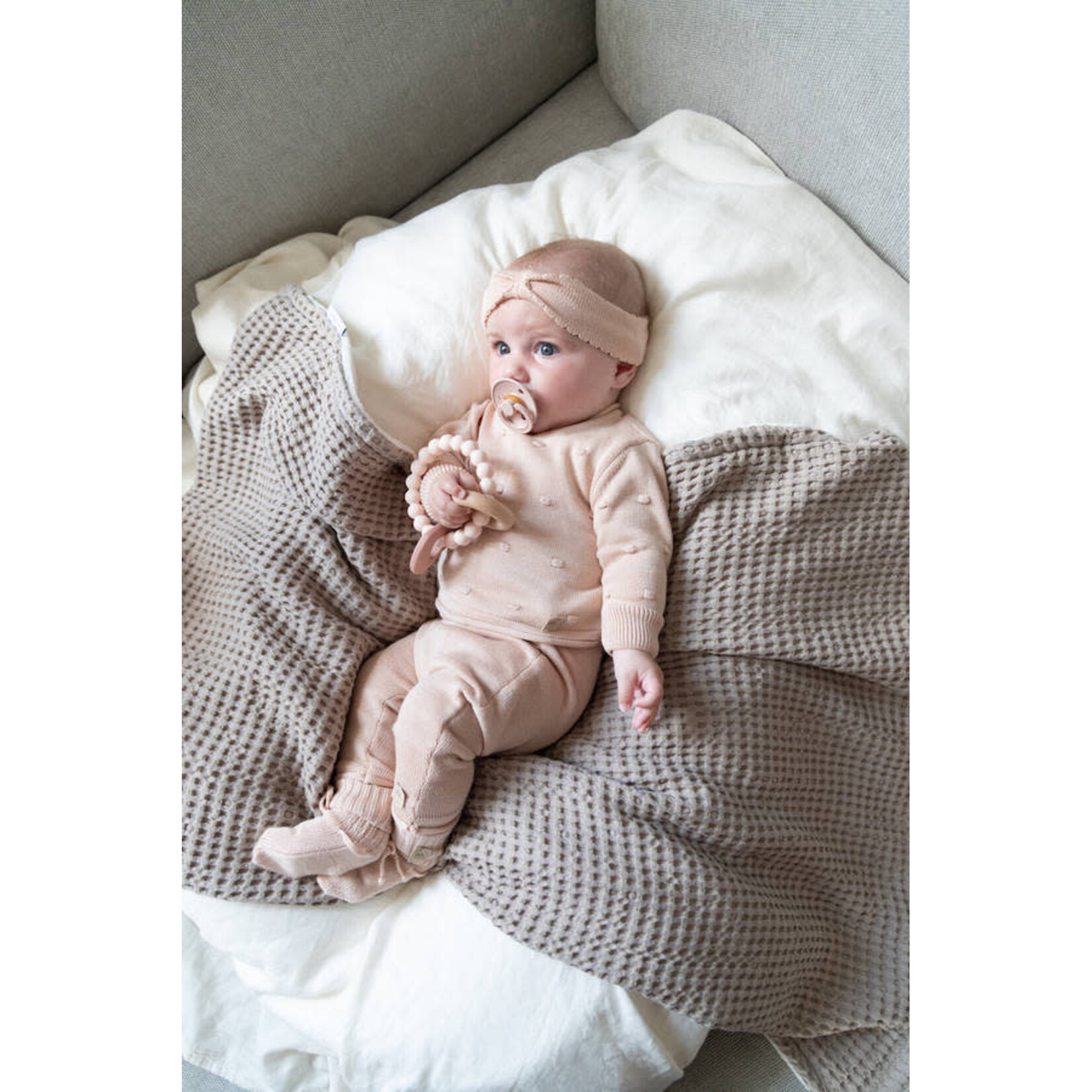 Bamboom Bamboom - Pompom Trui - Lange Mouwen - Achteropening White