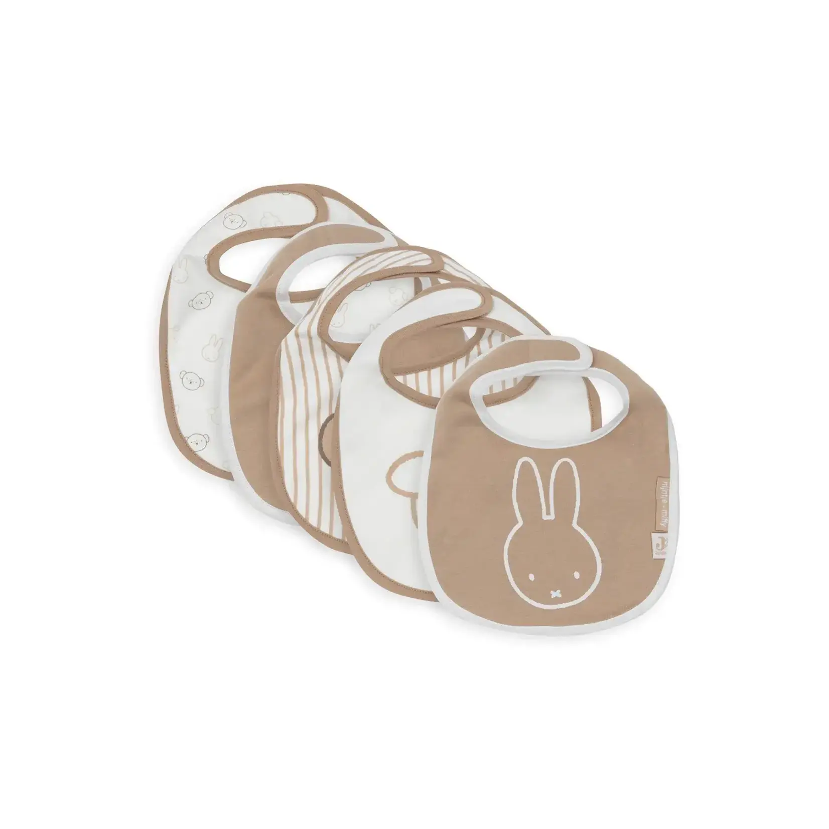 Jollein Jollein - Slab Jersey Waterproof - Miffy Heads - 5 Stuks