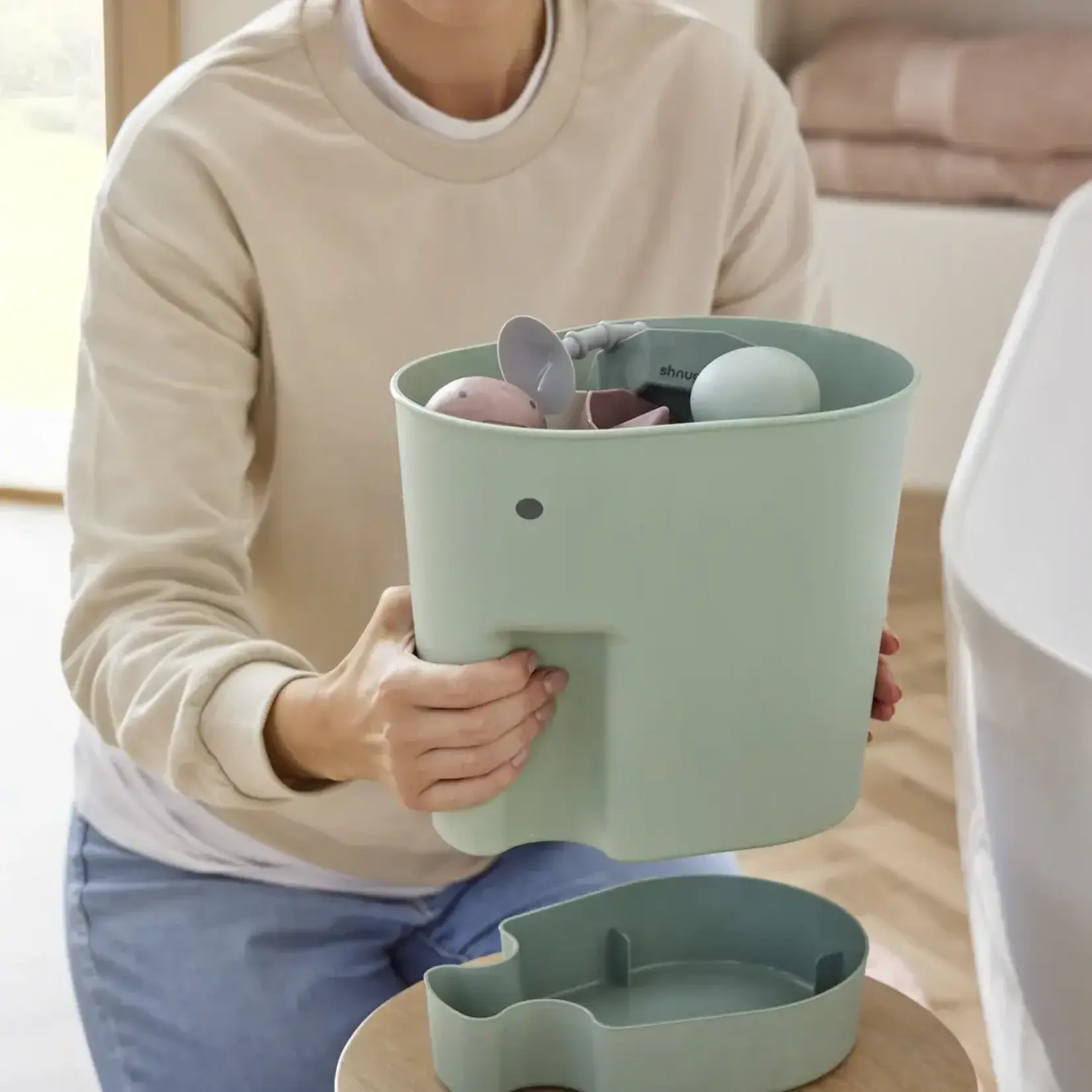 Shnuggle Shnuggle - Ellie Bath Toy Caddy  - Eucalyptus