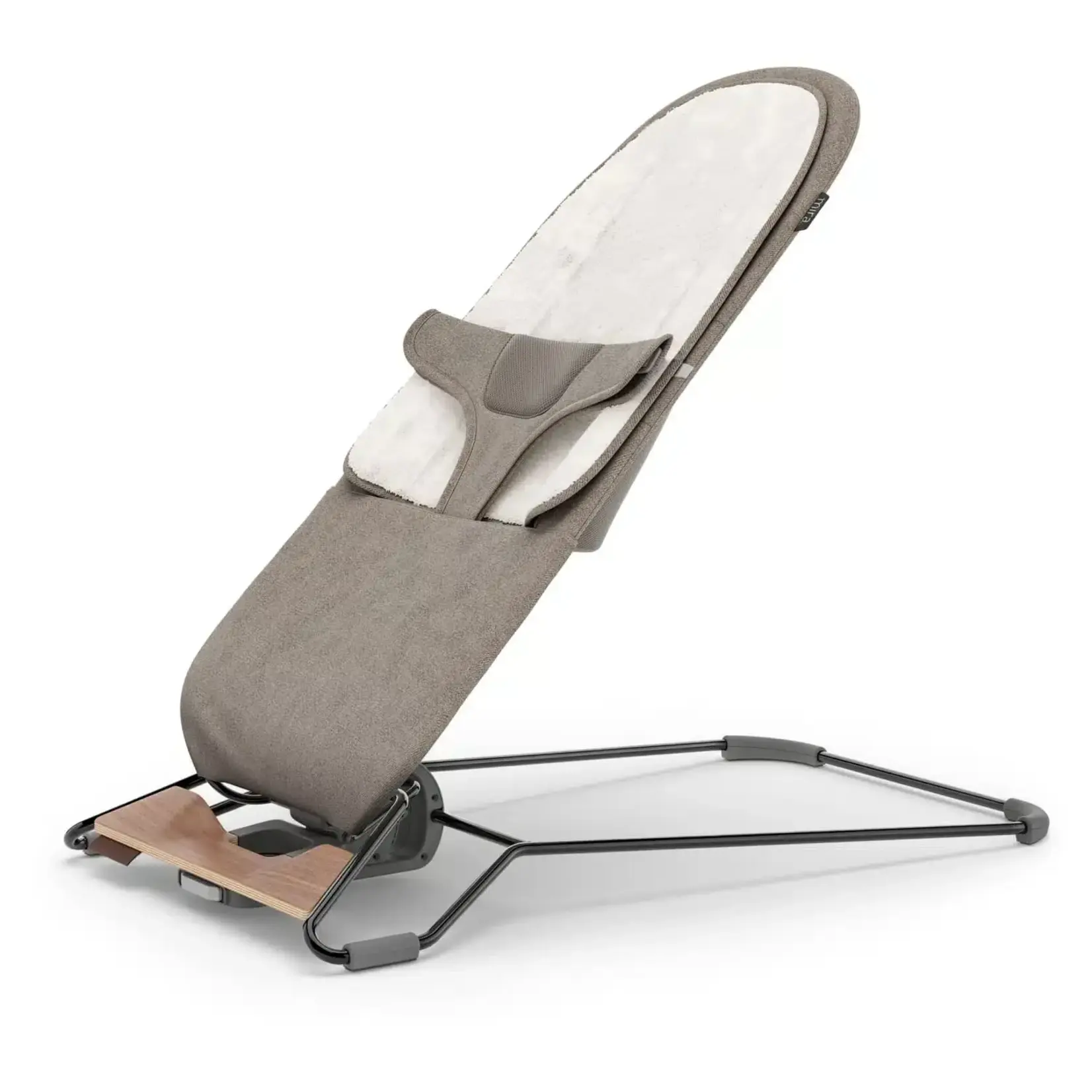 UPPAbaby UPPAbaby - Mira  Wipstoel Wells - Donker taupe mélange | Zwart frame | Walnoot voetensteun