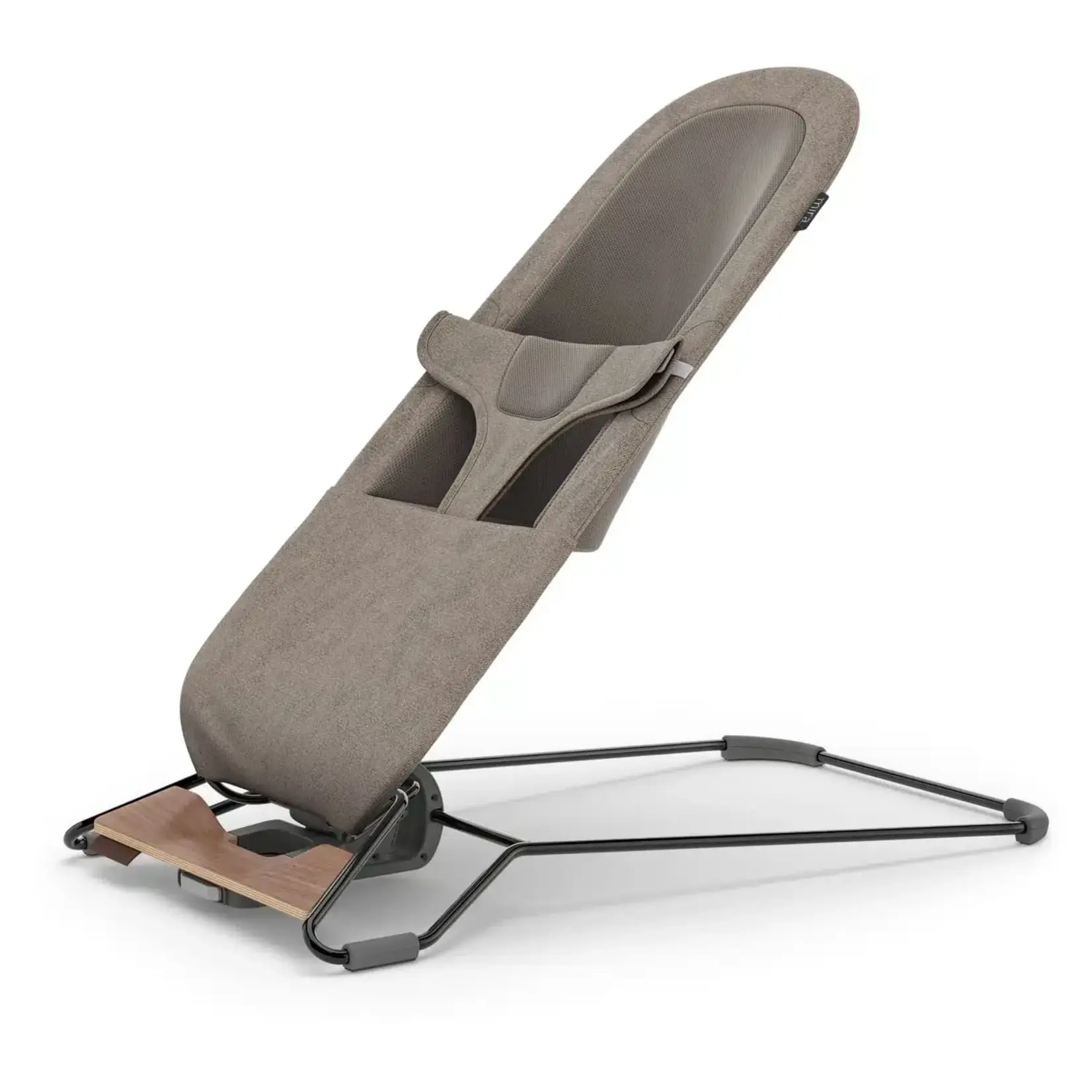 UPPAbaby UPPAbaby - Mira  Wipstoel Wells - Donker taupe mélange | Zwart frame | Walnoot voetensteun