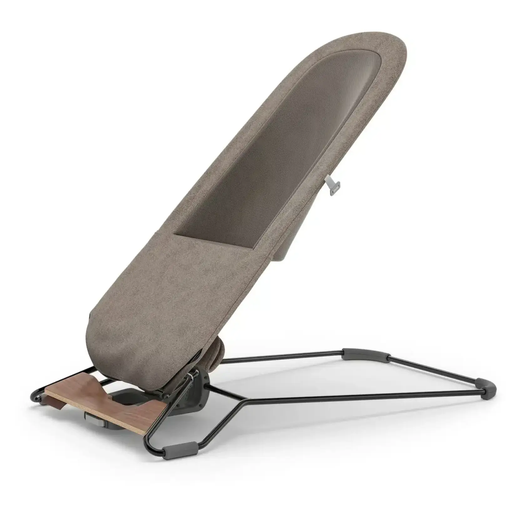 UPPAbaby UPPAbaby - Mira  Wipstoel Wells - Donker taupe mélange | Zwart frame | Walnoot voetensteun