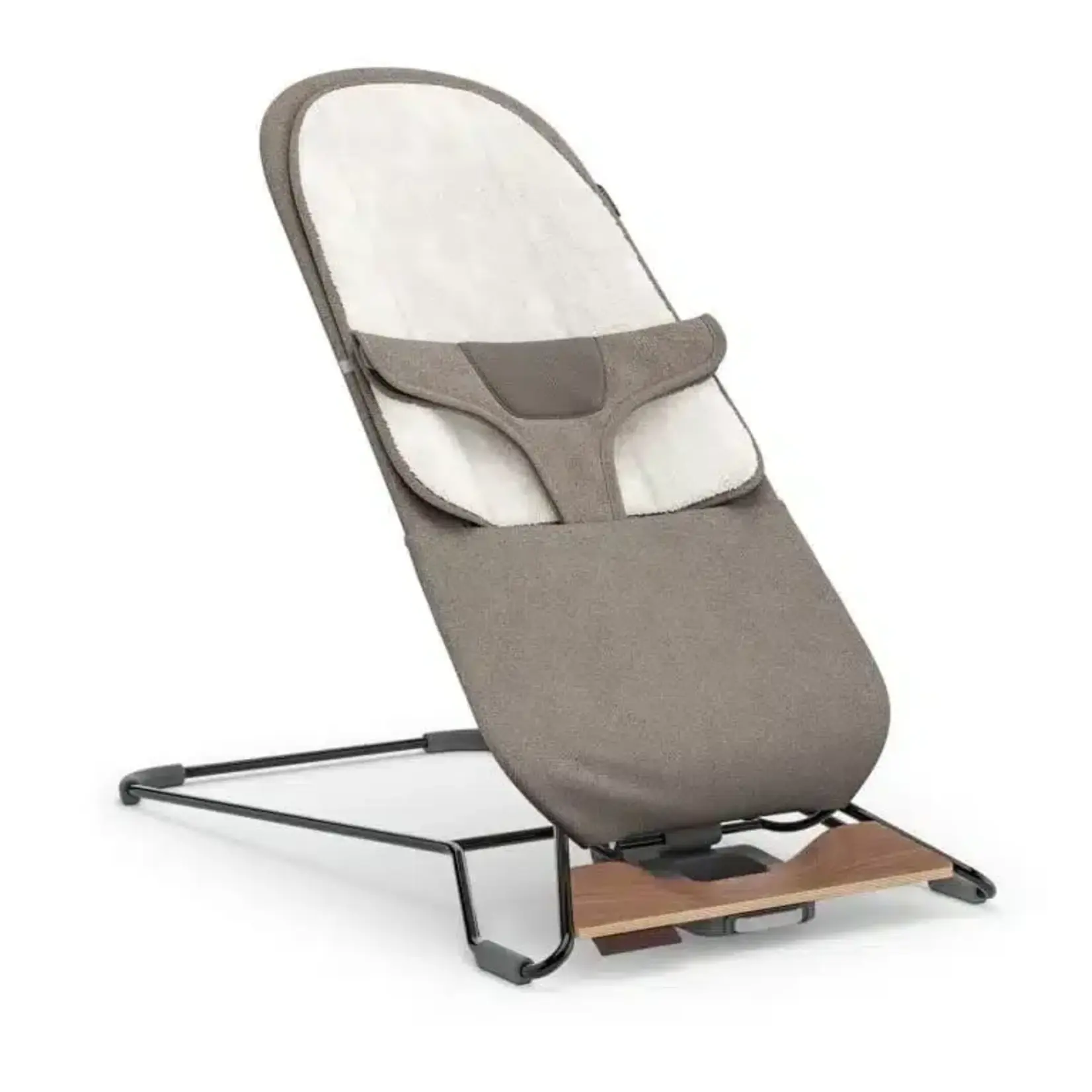 UPPAbaby UPPAbaby - Mira  Wipstoel Wells - Donker taupe mélange | Zwart frame | Walnoot voetensteun