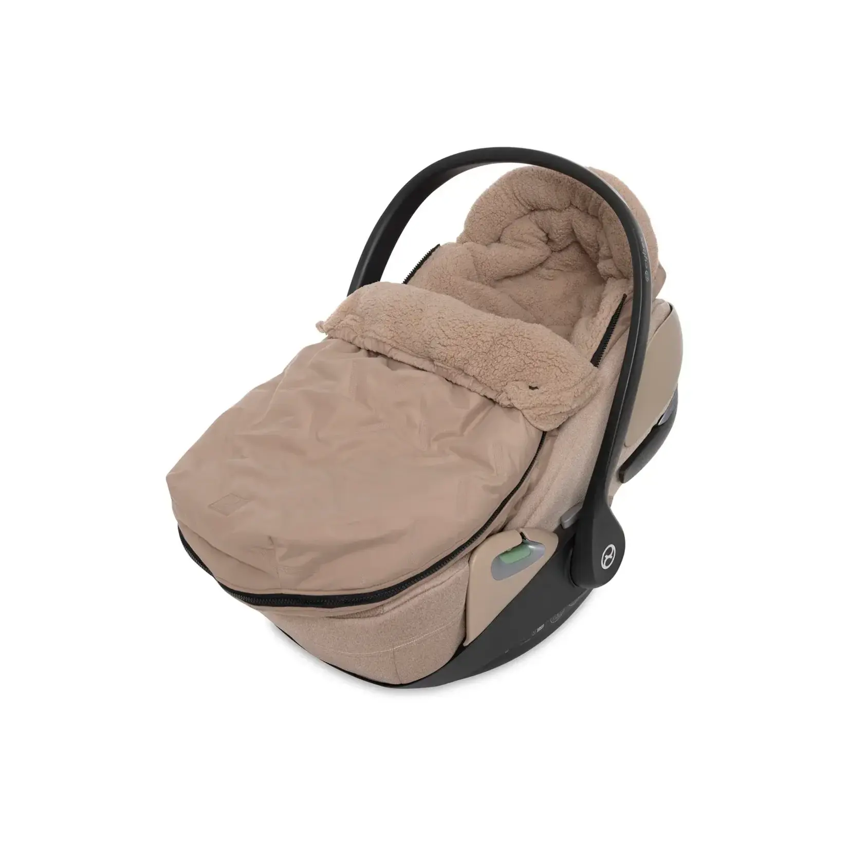 Jollein Jollein - Voetenzak groep 0+ 3/5 punts gordel Embossed - Milky Coffee