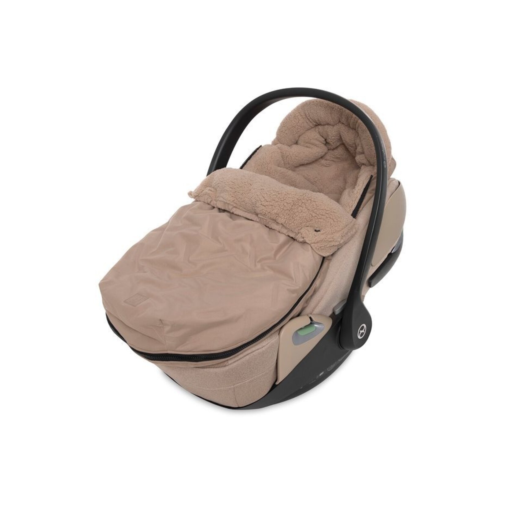 Jollein Jollein - Voetenzak groep 0+ 3/5 punts gordel Embossed - Milky Coffee