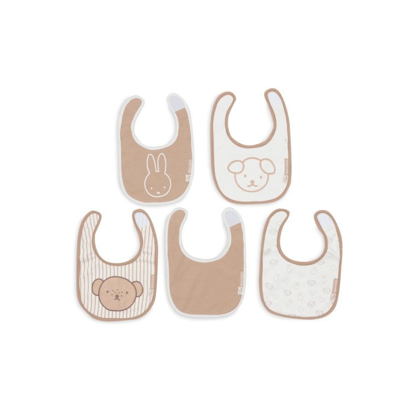 Jollein Jollein - Slab Jersey Waterproof - Miffy Heads - 5 Stuks