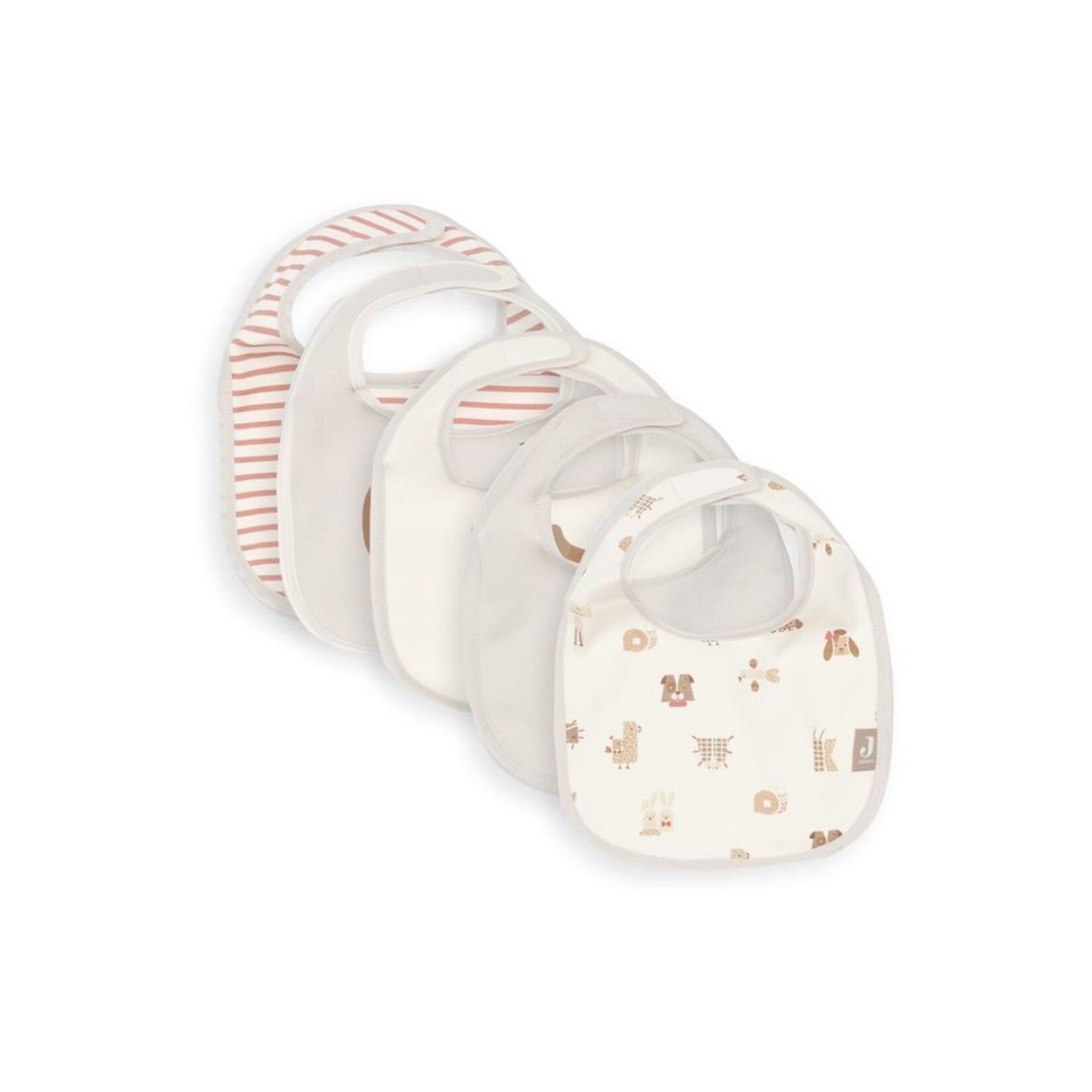 Jollein Jollein - Slab Jersey Waterproof - Animal Friends - 5 Stuks